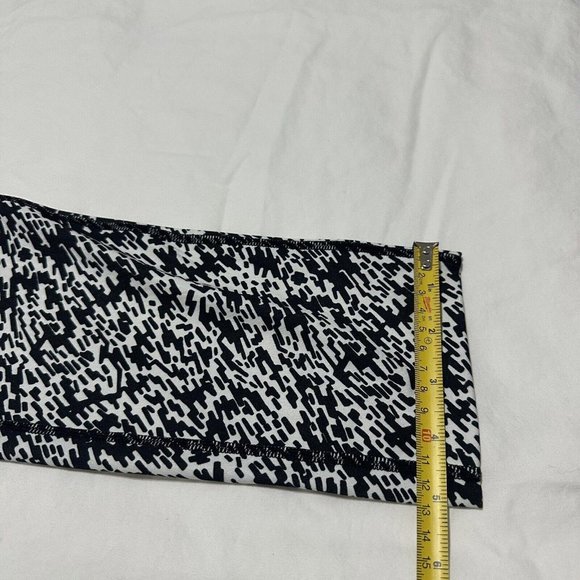 Nike Dri Fit Black & White Patterned Athletic Workout Pants / Yoga Leggings Sz S - Picture 8 of 10
